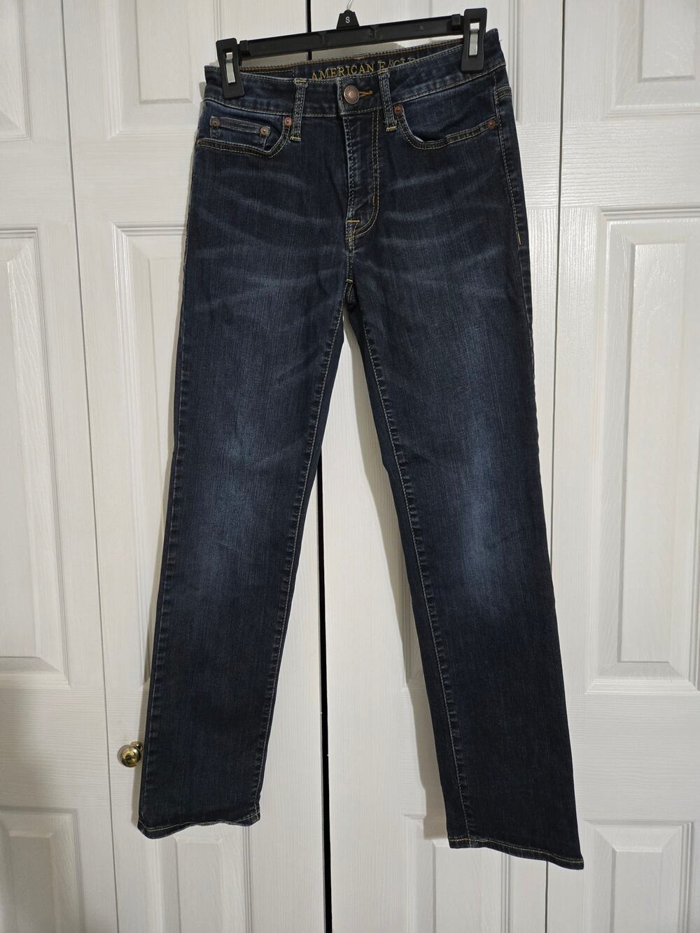 American eagle outfitters 26x30 men's slim straight leg dark wash jeans